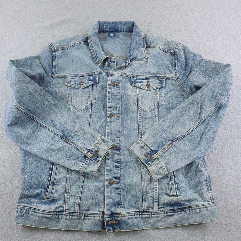 George Men's Faded Blue Denim Jacket